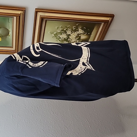 BULLDOG graphic tee navy blue Dawg Strong Gildan brand Size large - Picture 7 of 11